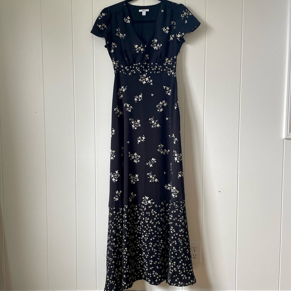 Bar III Macy’s Black Floral Dress XS